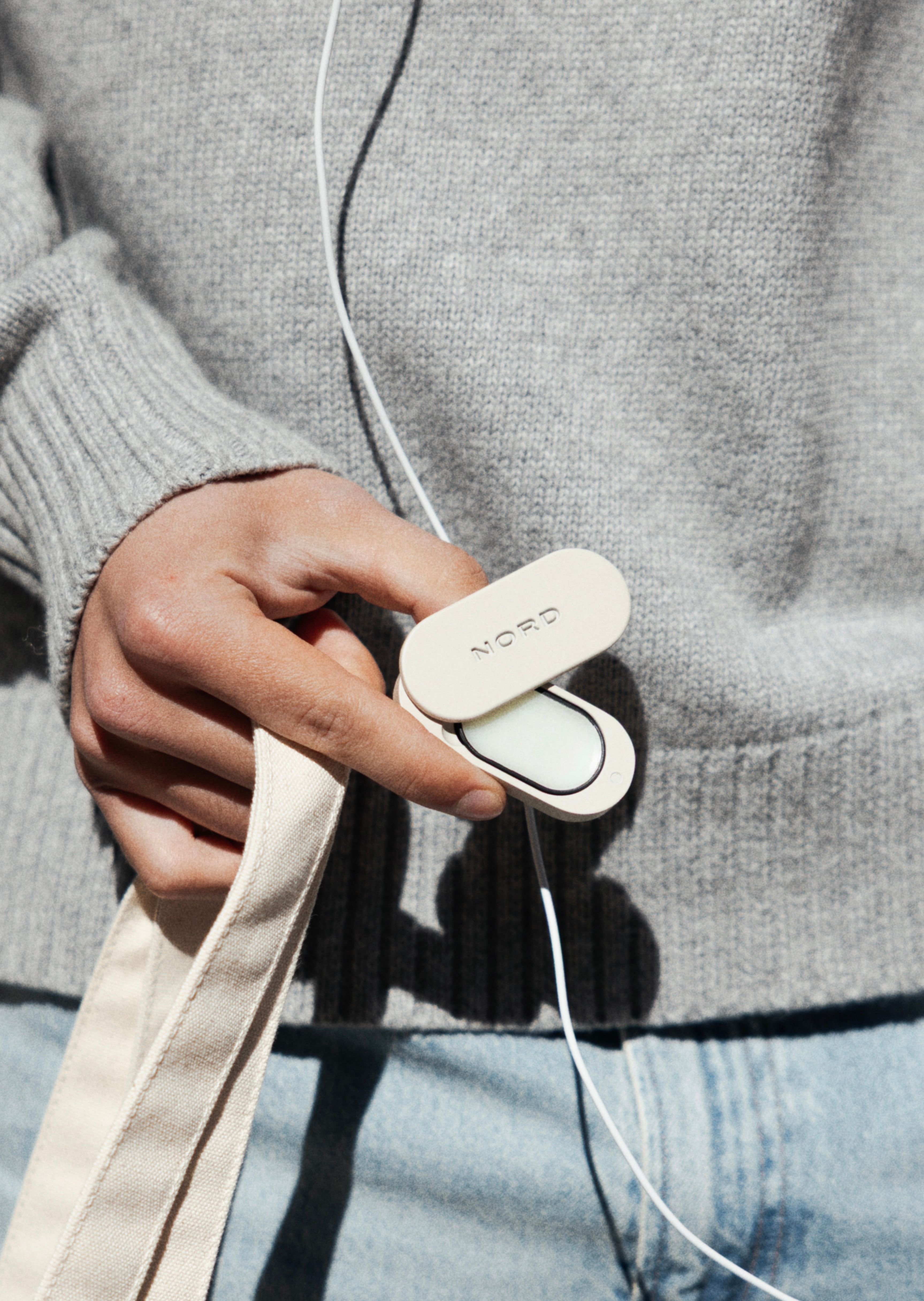 Person holding Nord Scents Case