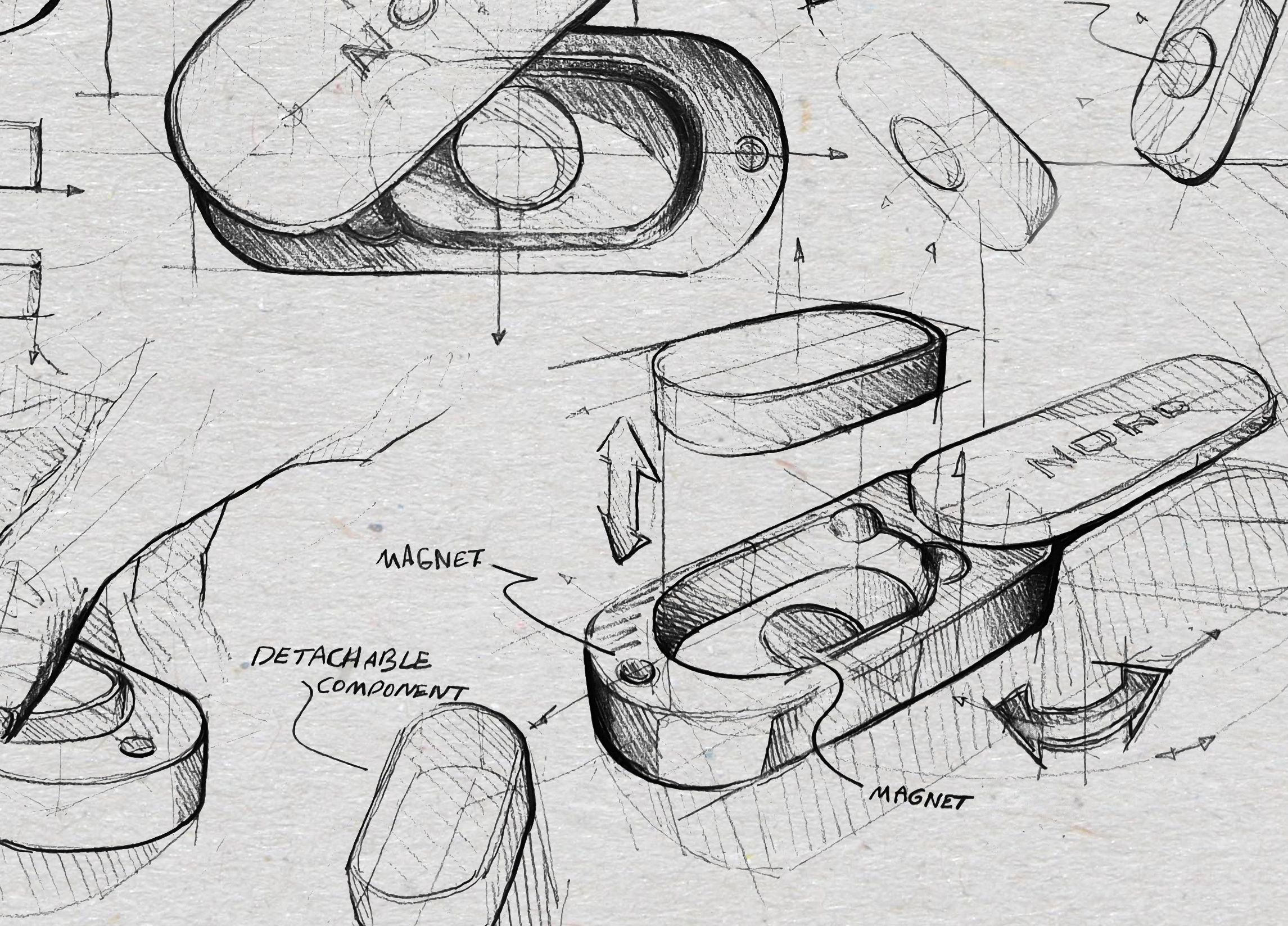 Blueprint of the Nord Scents Solid Perfume Case